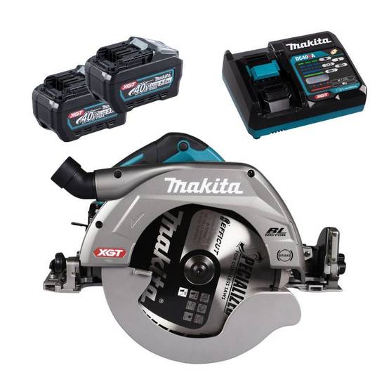 Makita - Scie circulaire Ø260/270 mm XGT 40V MAKITA HS011GT201 2 x 5,0Ah + chargeur rapide Makita - Imagen 1