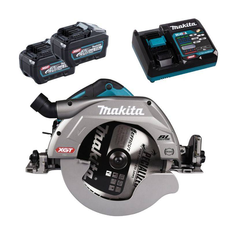 Makita - Scie circulaire Ø260/270 mm XGT 40V MAKITA HS011GT201 2 x 5,0Ah + chargeur rapide Makita - Imagen 1