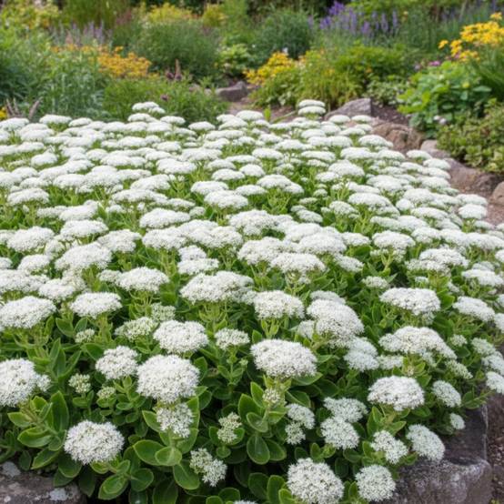 Orpin remarquable, Sedum à fleurs Blanche/ - feuillage Persistant - Godet - 5/20 cm