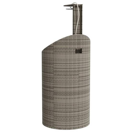 Douche d'exterieur bois d'acacia avec finition huilée gris 100 x 100 x 241,5 cm - Prolenta premium - Image 7