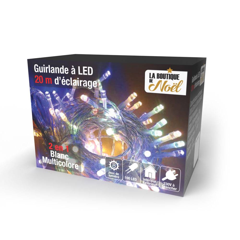 Guirlande lumineuse à LED multicolores - Imagen 1