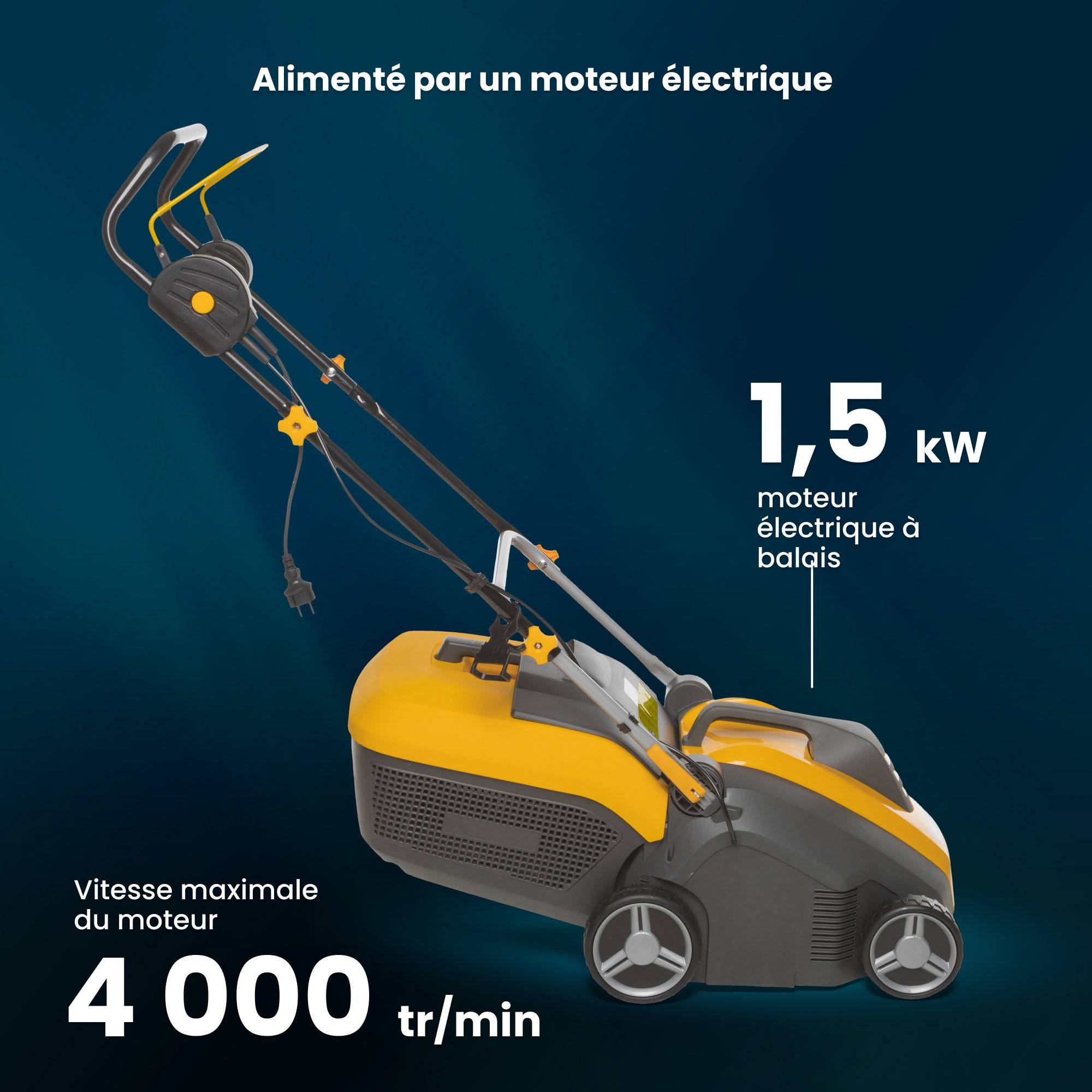 Stiga - Aérateur SV 415 E, 1500 W, 38 cm, 20 lames ou 44 ressorts, sac 50 L - STIGA - Image 2