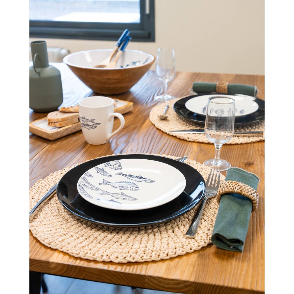 Aubry Gaspard - Set de table en papier cordé (Lot de 6) - Imagen 2