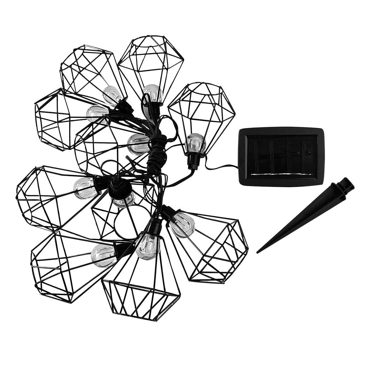 Lumisky - Guirlande solaire diamant MILY 10 ampoules 3.90M - Imagen 1