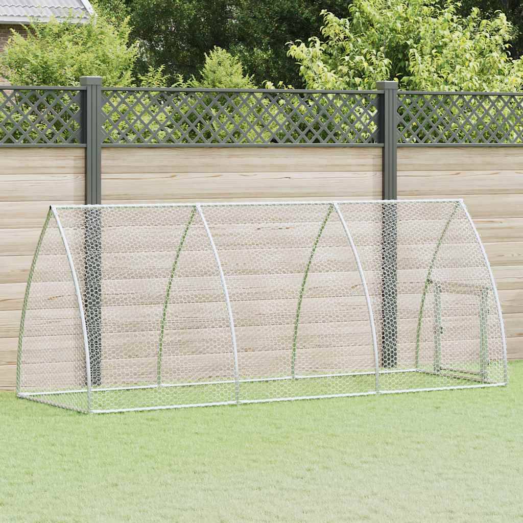 ComfortXL - Grand parc grillagé pour poules en acier galvanisé 300x105x120 cm – ComfortXL Outdoor Living - Image 1