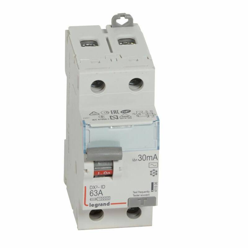 Legrand - Interrupteur différentiel DX³-ID 2P 230V 63A type AC 30mA - LEGRAND - 411506