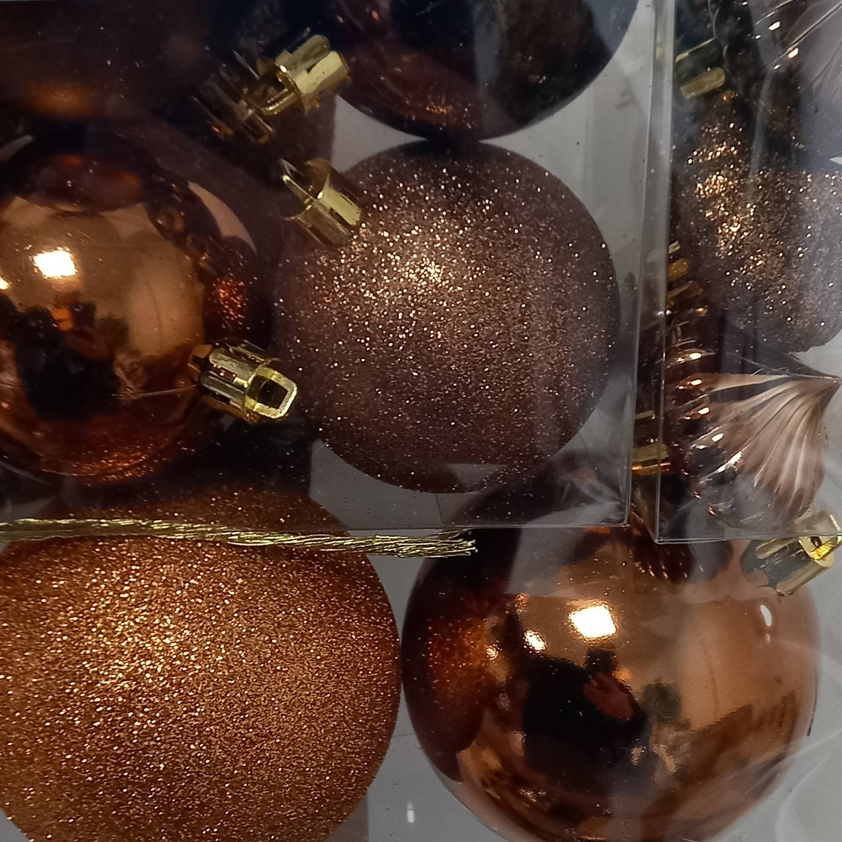 Atmosphera - Kit de sapin "Colorama de Noël" 18 pièces bronze - Atmosphera Créateur d'intérieur - Imagen 2