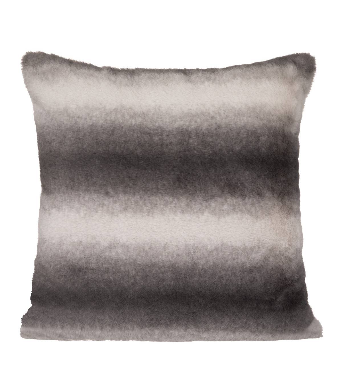 Coussin déhoussable Fourrure Grizzli nuance de gris 45 x 45 cm - Imagen 1