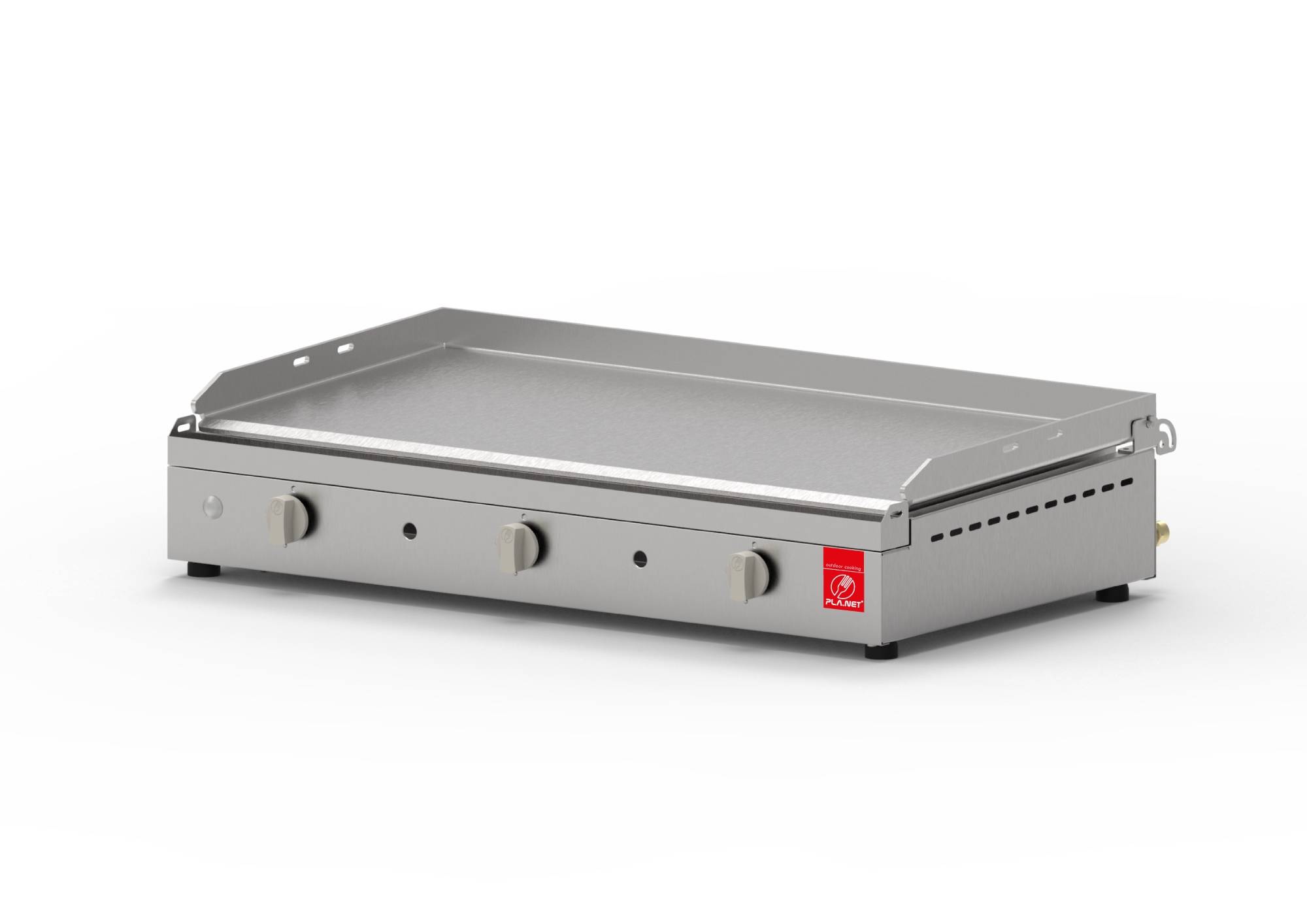 Plancha Planet - Plancha CHEF 80 Lisse + Chariot Fermé + Couvercle + Housse PLANET - Imagen 2