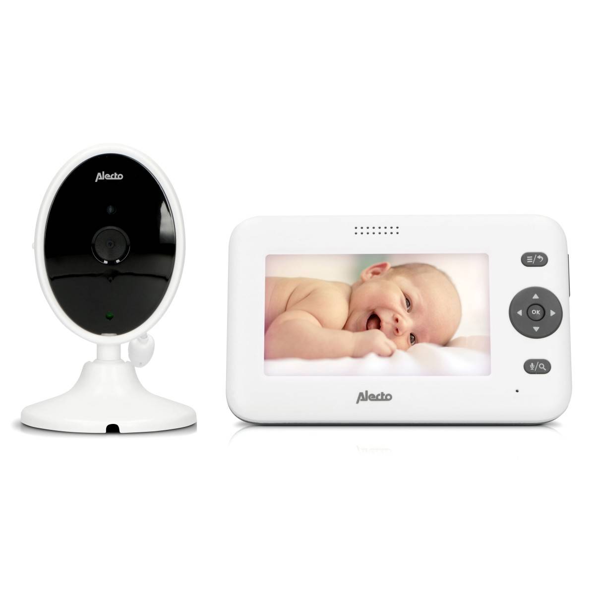 Babyphone Vidéo avec Caméra et Ecran 4,3 pouces Vision Nocturne Portée 300 m Interphone VOX Alecto - Image 1
