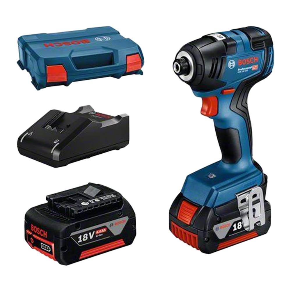 Bosch - Visseuse à chocs GDR 18 V-200 C CLICK/GO - BOSCH - avec 2 batteries 18V 4.0 Ah - chargeur - L boxx- 06019J2107 - Imagen 1