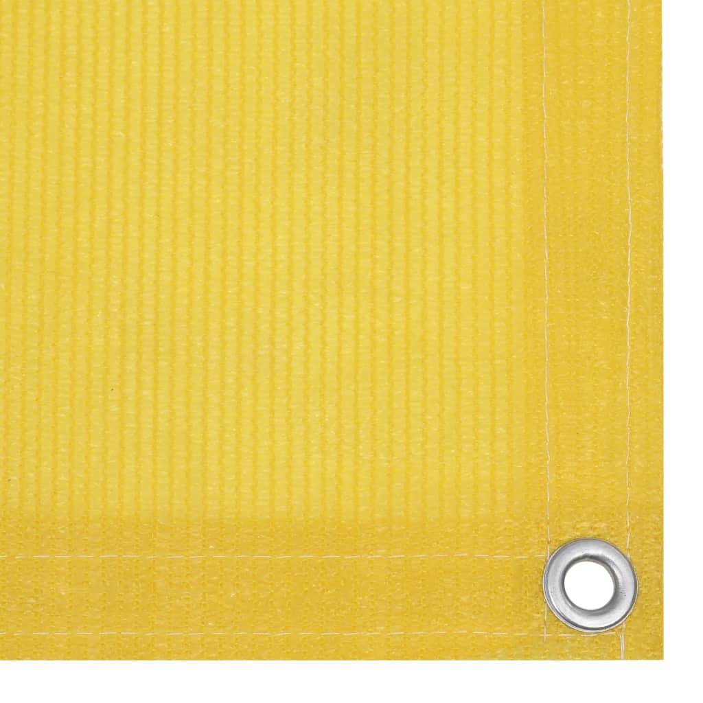 Helloshop26 - Écran de balcon brise pare vue protection confidentialité 75 x 600 cm PEHD jaune - Imagen 3