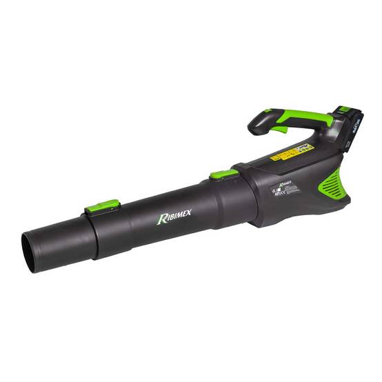Ribimex - Souffleur de jardin à batterie R-BAT20 20v batterie 2amp et chargeur - Image 1