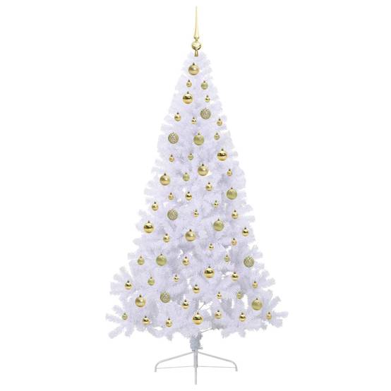 Vidaxl - Sapin de Noël artificiel avec 300 LED Blanc 180 cm PVC et Acier vidaXL 3426816 - Image 5