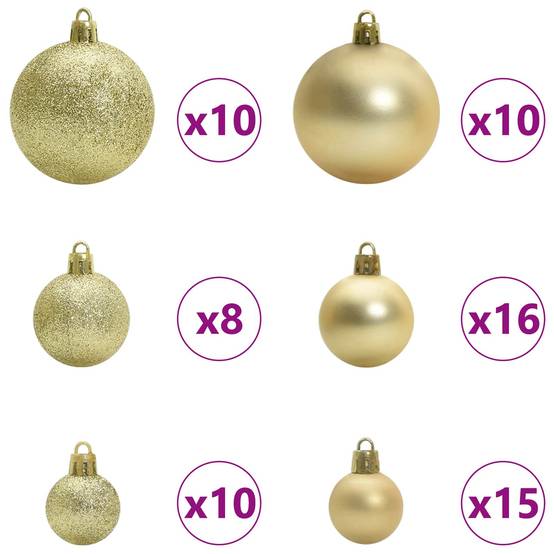 Vidaxl - Sapin de Noël artificiel avec 300 LED Blanc 180 cm PVC et Acier vidaXL 3426816 - Image 8