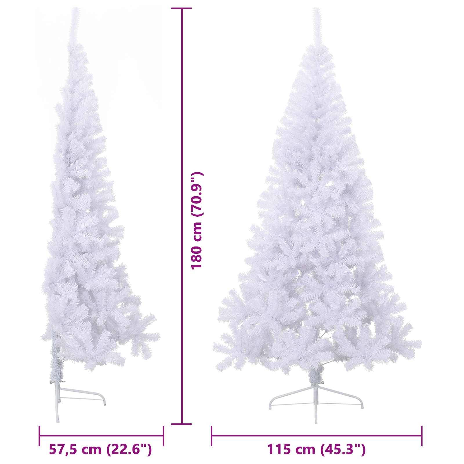 Vidaxl - Sapin de Noël artificiel avec 300 LED Blanc 180 cm PVC et Acier vidaXL 3426816 - Image 3