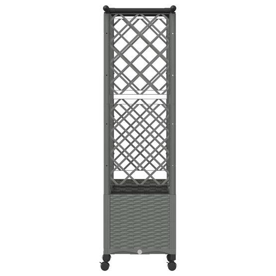 ComfortXL - Potager surélevé PP avec treillis support plantes grimpantes toit suspendu 163x40x142cm - ComfortXL Outdoor Living - Image 4