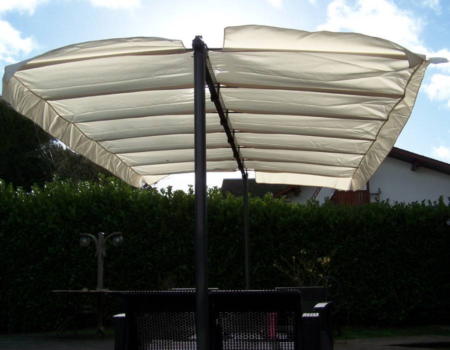 Habrita - Pergola marquise 3,60 x 2,50 m - toile pivotante et extensible Habrita - Imagen 6