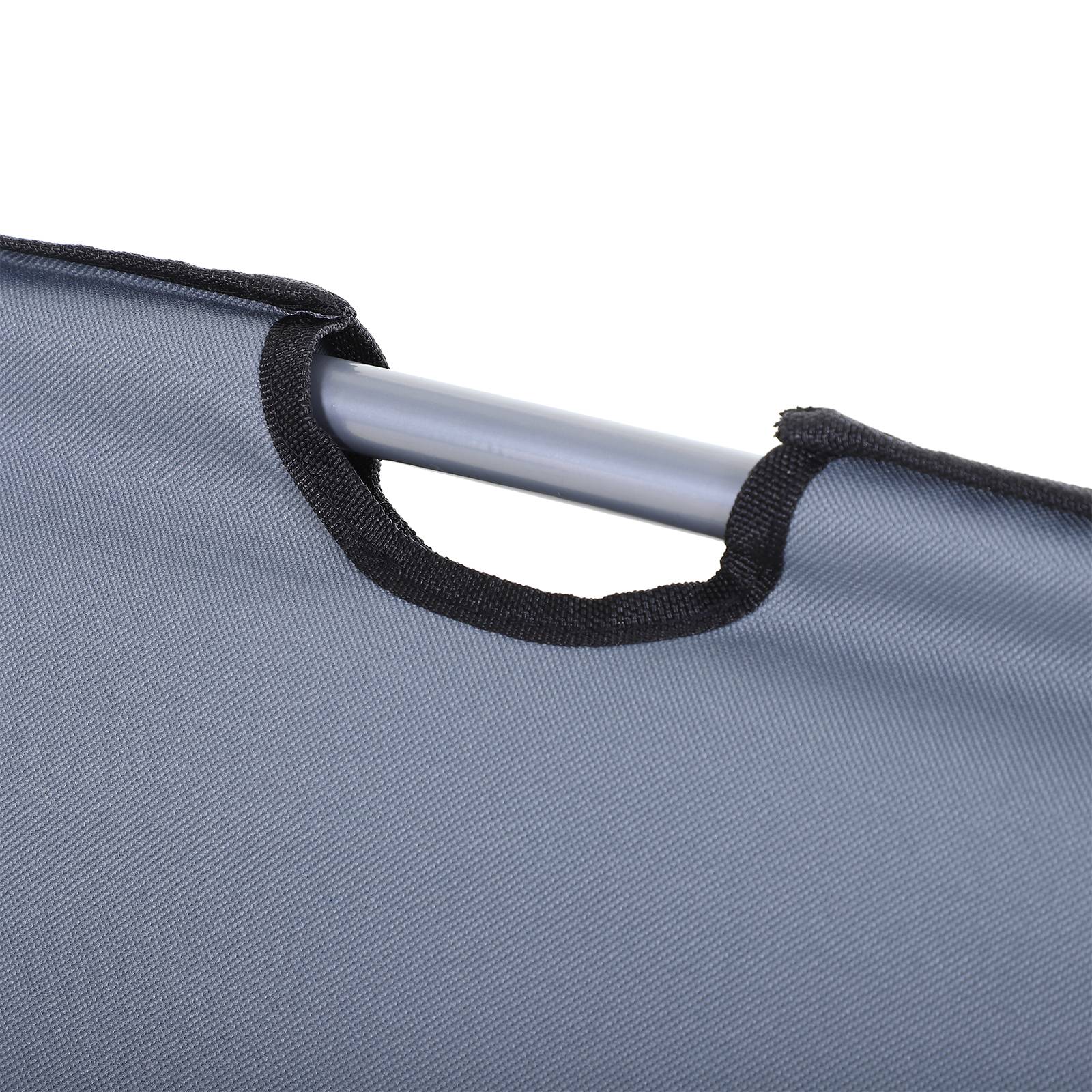 Outsunny - Lot de 2 tapis de plage rembourré - nattes de plage - dossier inclinable multi-positions - sac transport inclus - métal polyester PE gris - Outsunny - Imagen 9