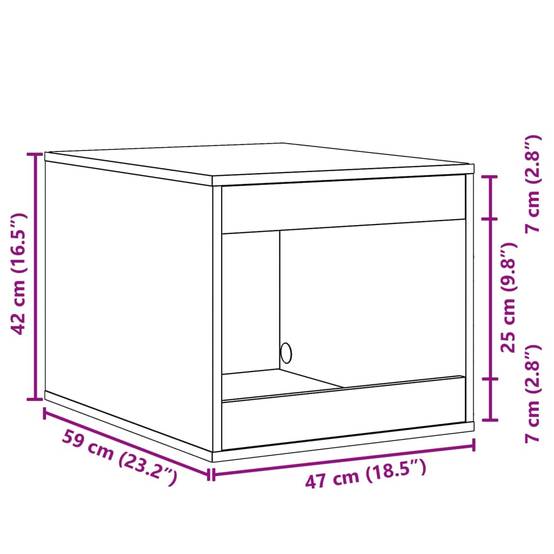 Chatiere bois marron 47 x 59 x 42 cm - Prolenta premium p338.7 - Image 9