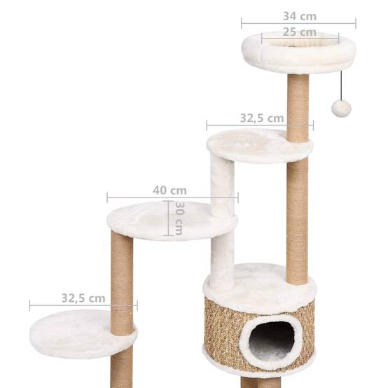 Arbre à chat Prolenta Beige 60 X 40 X 148 cm - P87209B - Image 9