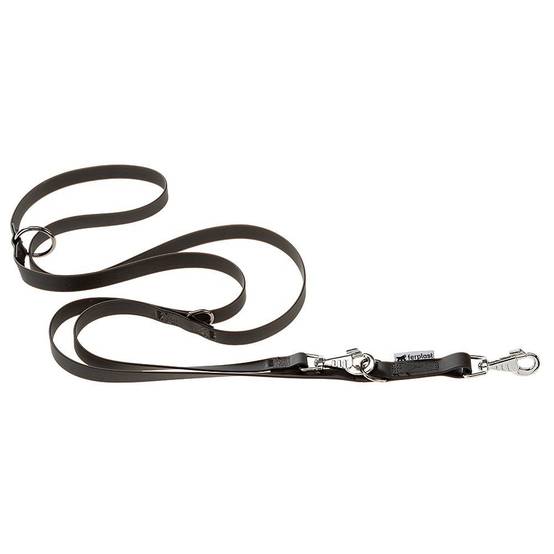 Ferplast - Laisse de Dressage pour Chiens EVOLUTION GA16/200 Hypoallergénique, Lavable, Poignée rembourrée, Noir