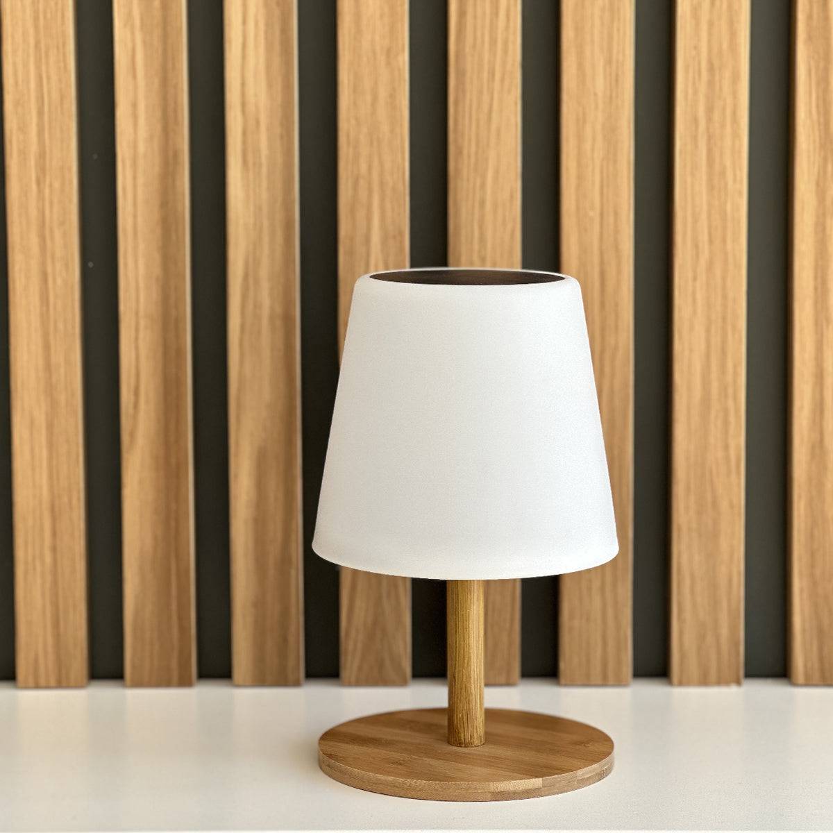 Lumisky - Lampe de table solaire STANDY MINI WOOD SOLAR H25cm - Imagen 4