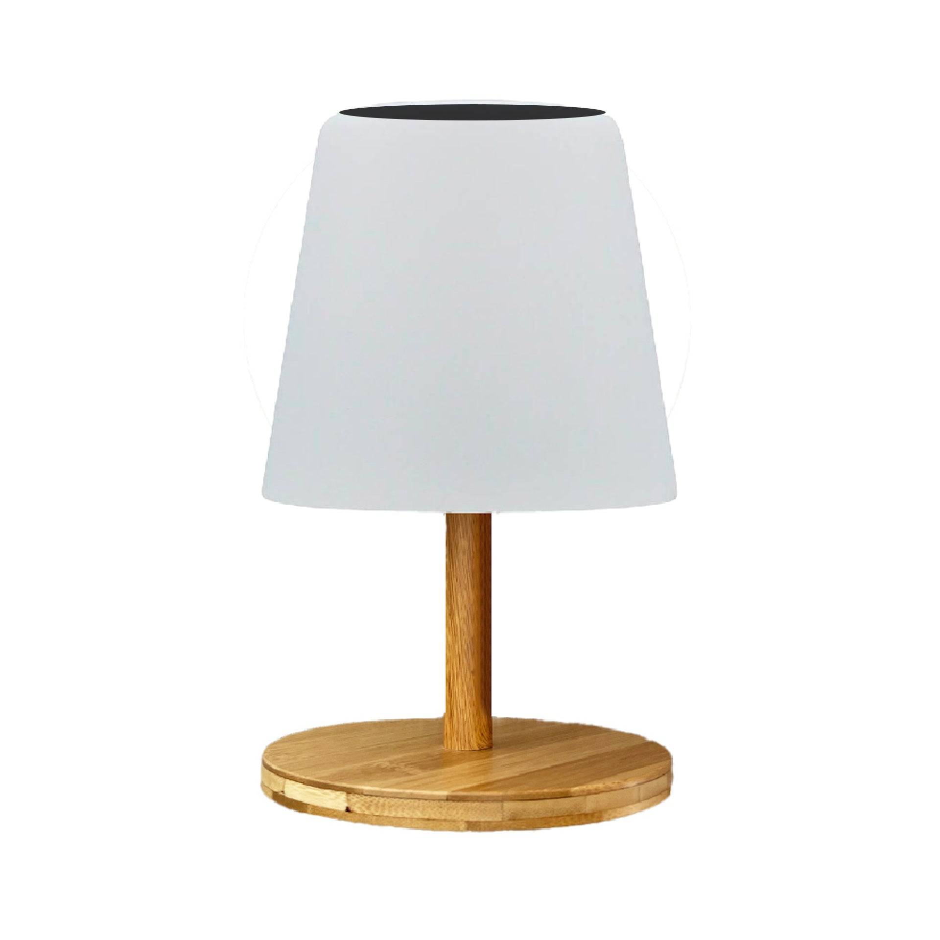 Lumisky - Lampe de table solaire STANDY MINI WOOD SOLAR H25cm - Imagen 1
