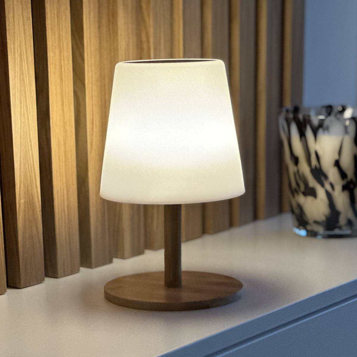 Lumisky - Lampe de table solaire STANDY MINI WOOD SOLAR H25cm - Imagen 3
