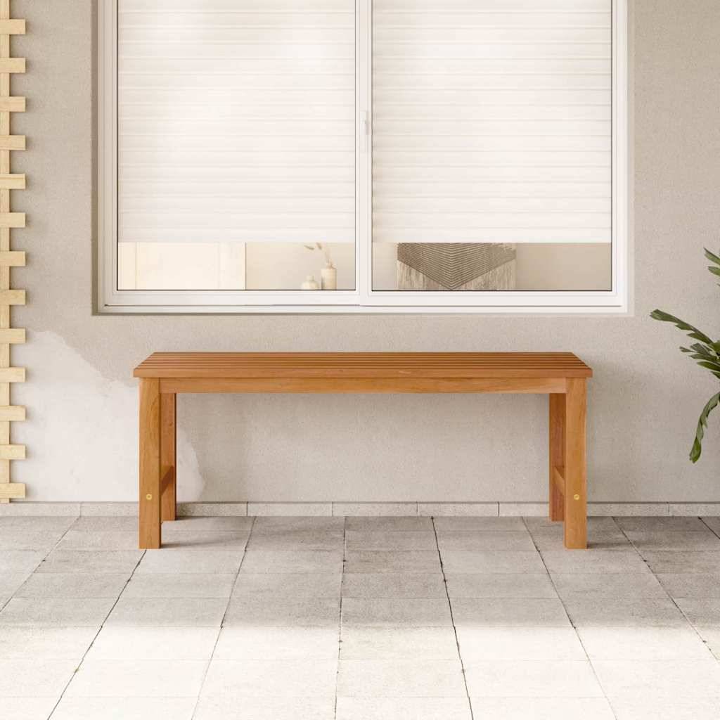 ComfortXL - Banc de jardin bois teck massif aménagement intérieur extérieur 114 cm brun - ComfortXL Outdoor Living - Image 3