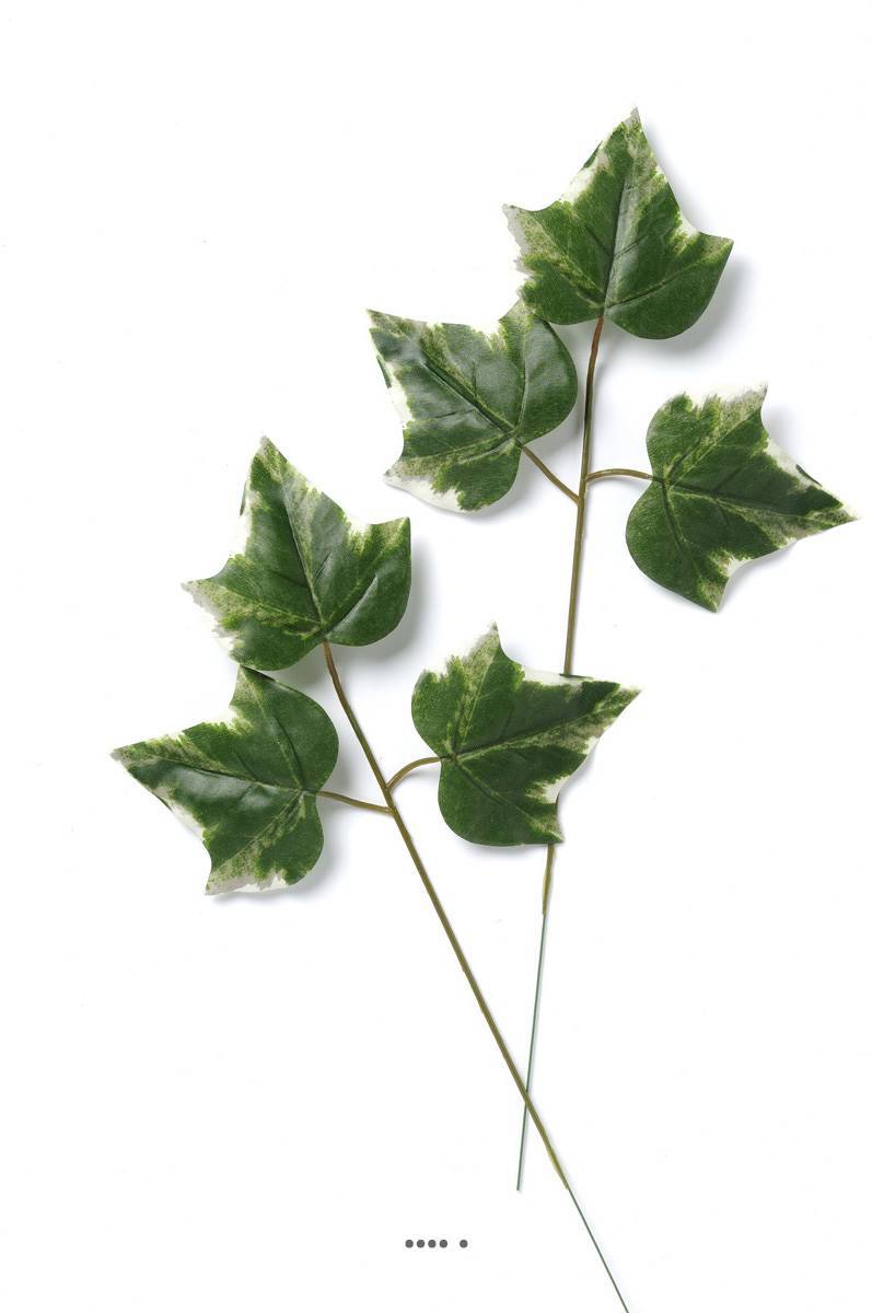 Artificielles - Branche 3 feuilles de lierre panache factice x12 H43cm D22cm superbe - Imagen 2