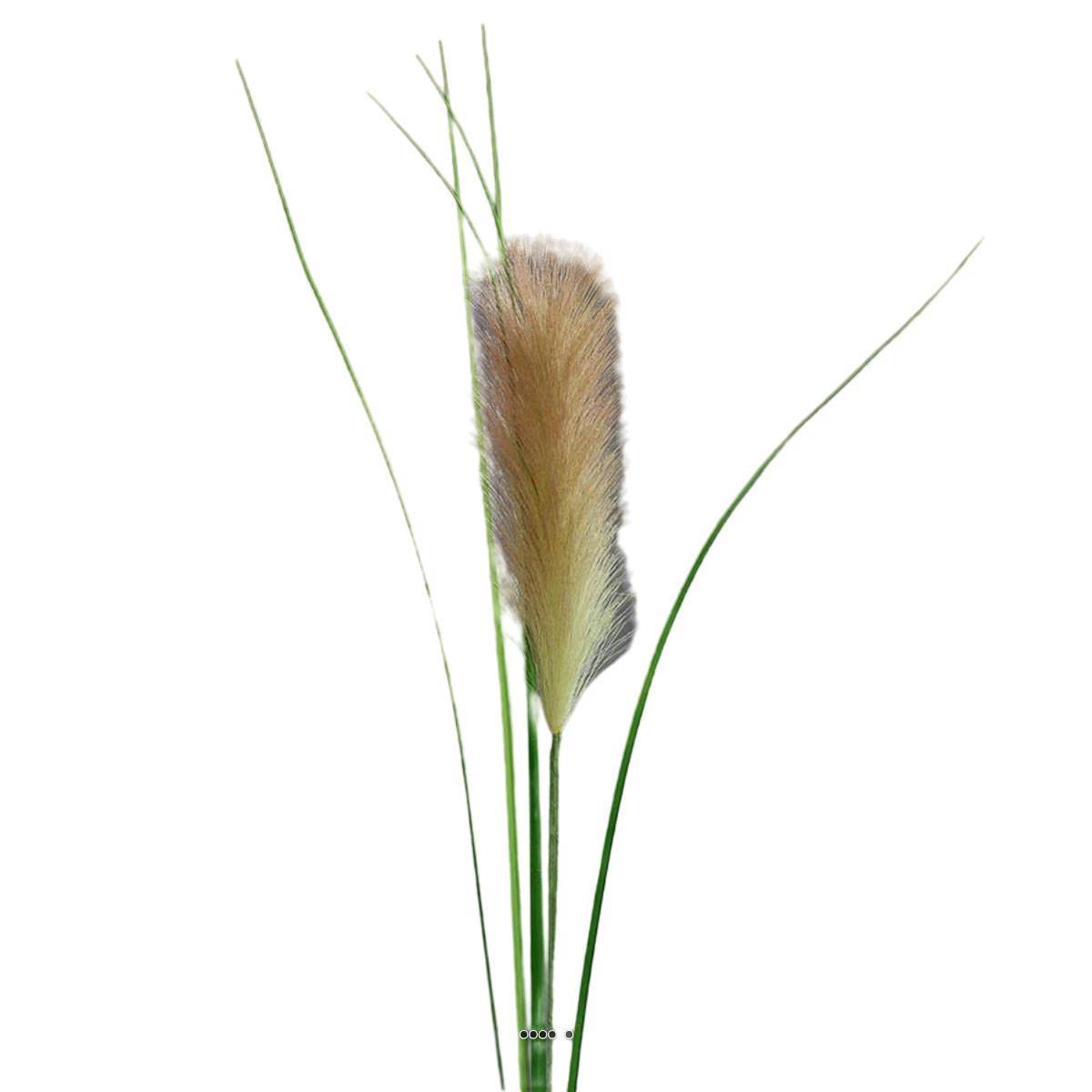 Herbe de la Pampa artificielle H 97 cm superbe plumeau Pêche - couleur: Pêche - Image 1