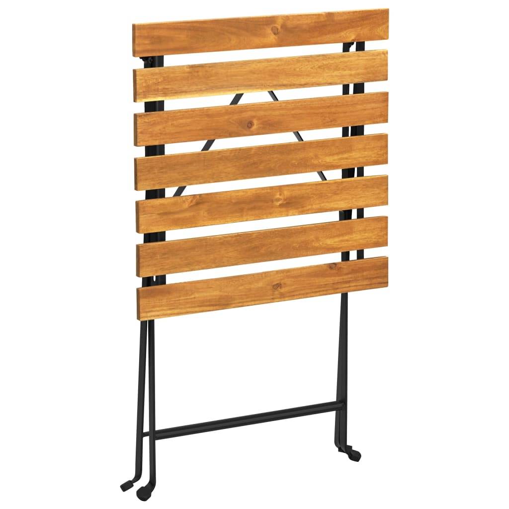 Table de bistro bois d'acacia massif 55 x 54 x 71 cm - PANGIVO - Image 6