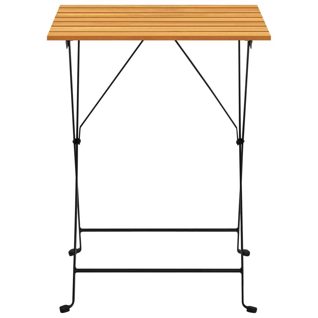 Table de bistro bois d'acacia massif 55 x 54 x 71 cm - PANGIVO - Image 3