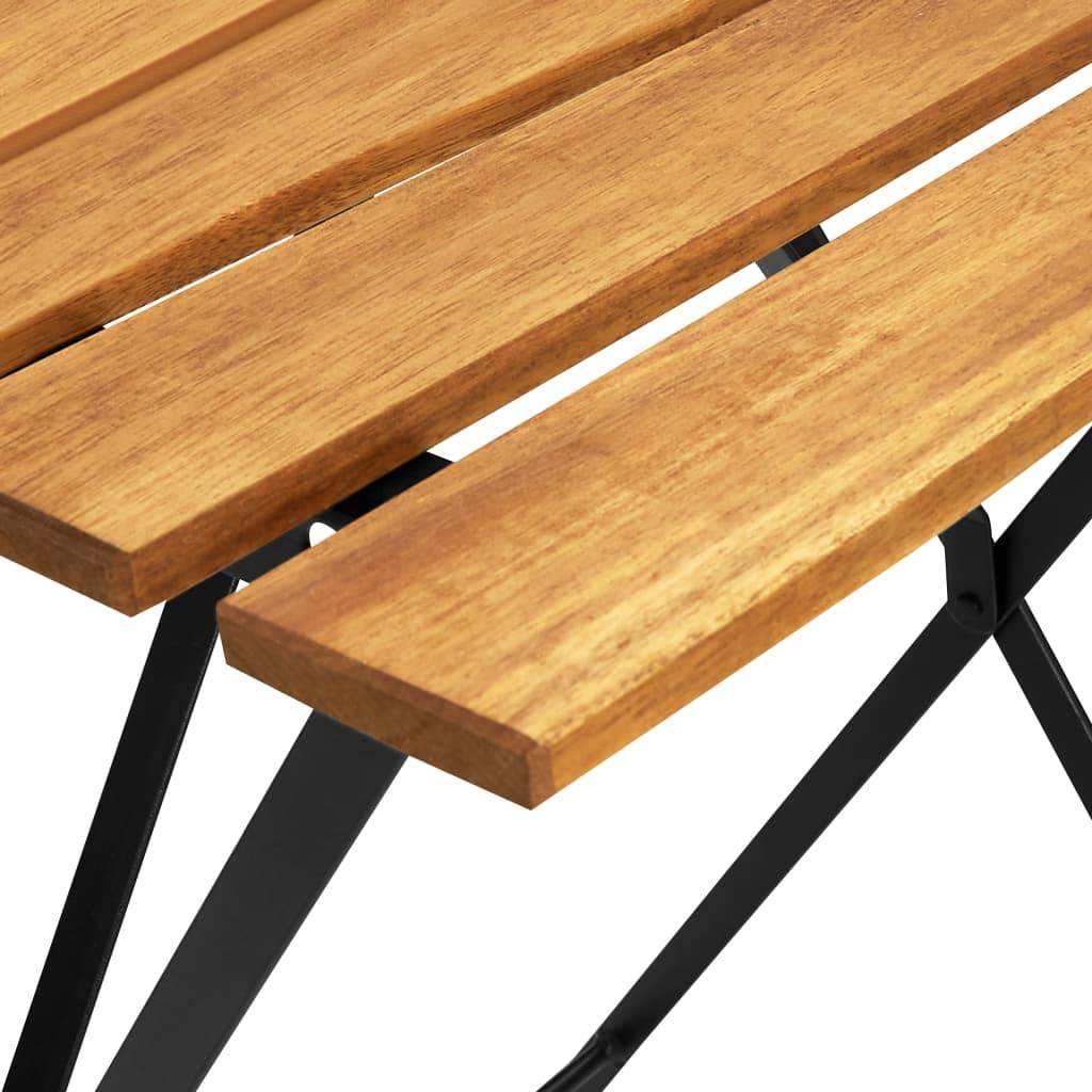 Table de bistro bois d'acacia massif 55 x 54 x 71 cm - PANGIVO - Image 7