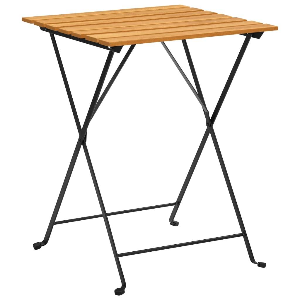 Table de bistro bois d'acacia massif 55 x 54 x 71 cm - PANGIVO - Image 2