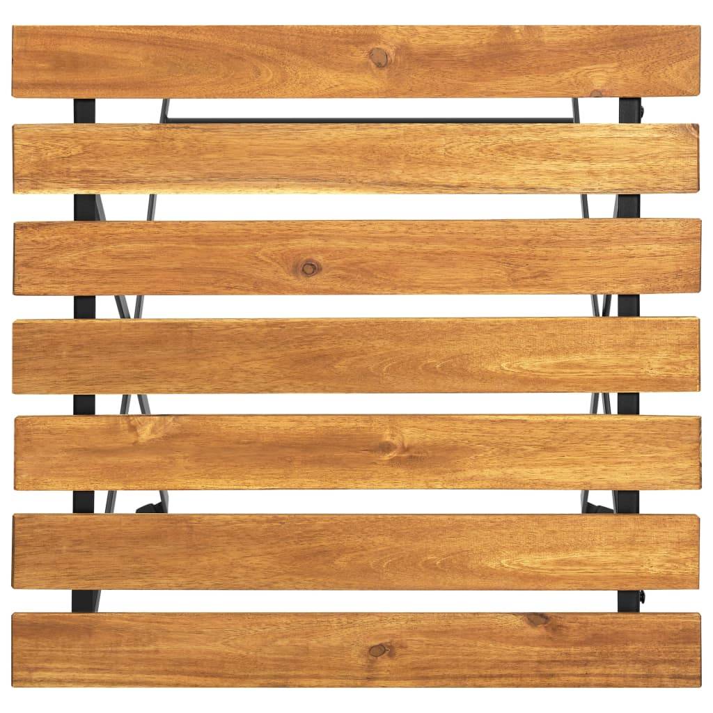 Table de bistro bois d'acacia massif 55 x 54 x 71 cm - PANGIVO - Image 5