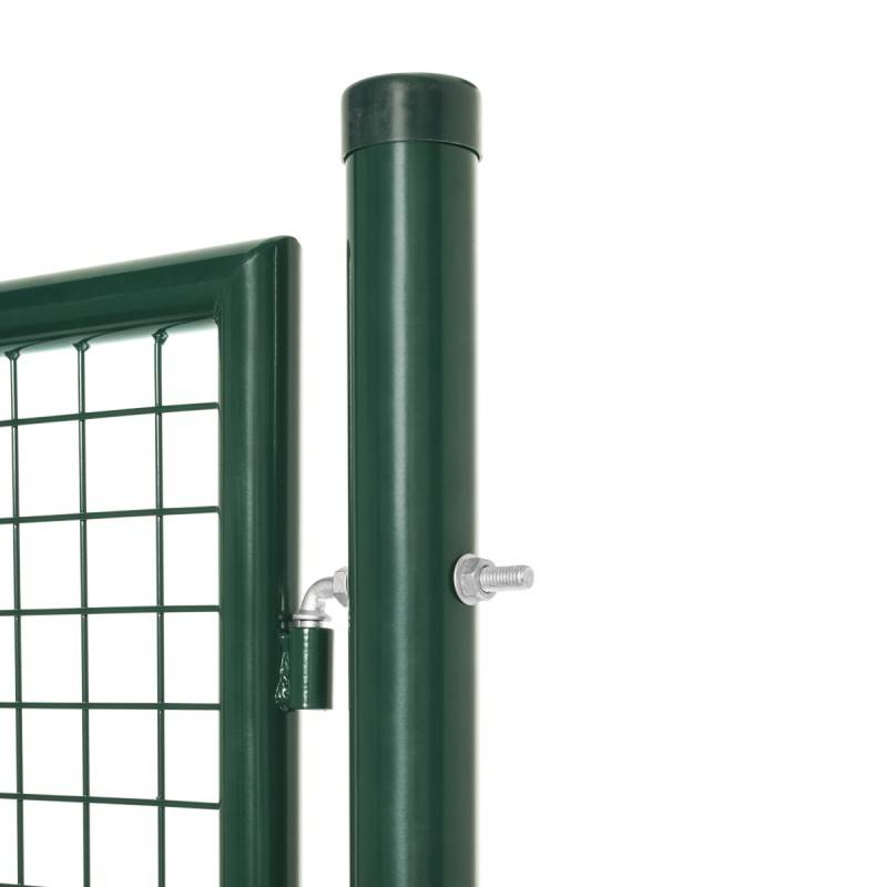 Portillon grillagé en acier galvanisé maille 50 x 50 L 1m x H1m00 Vert - Easy Clôture - Imagen 2