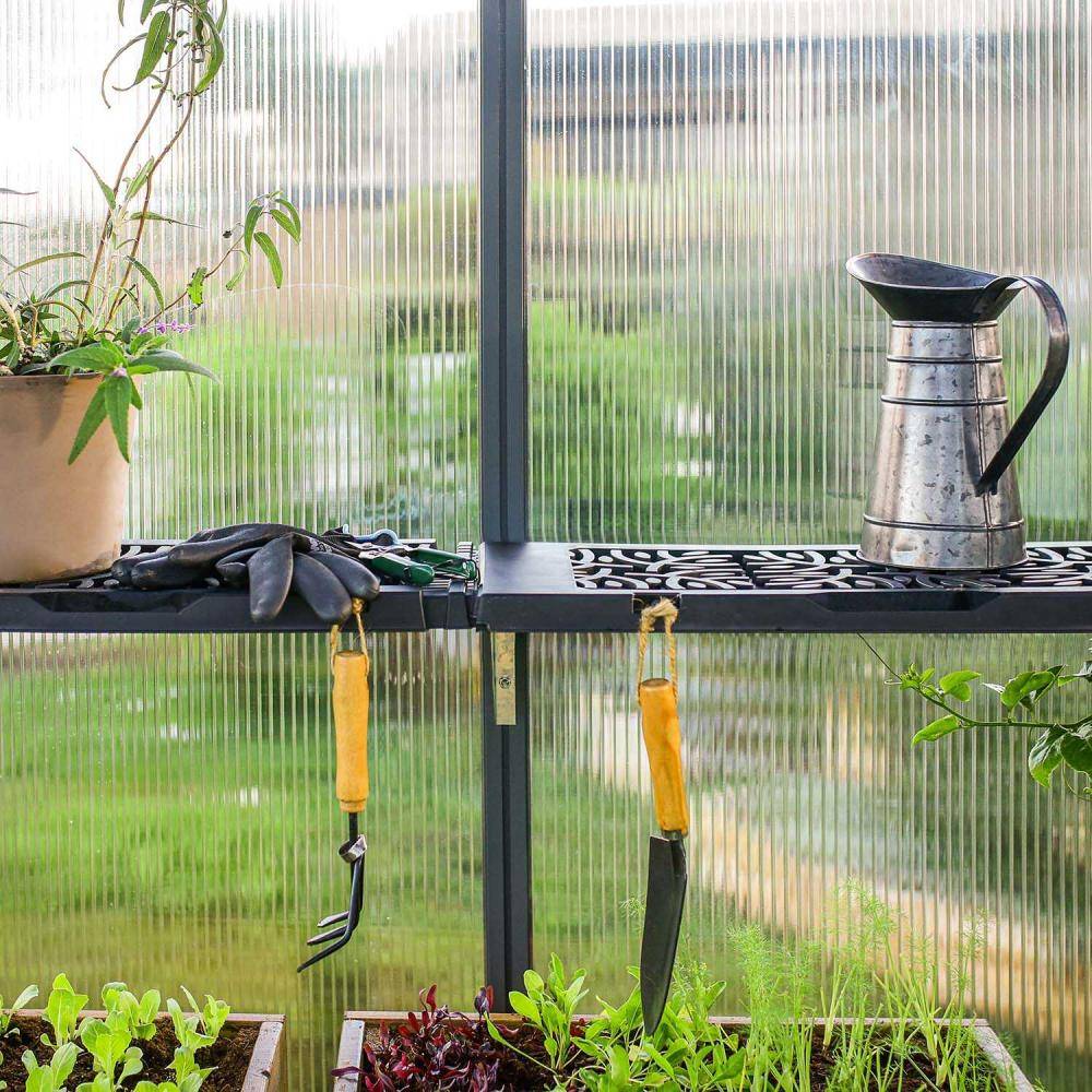 Canopia - Canopia Kit d'étagère pour serre de jardin-2 unités Gris - Image 4