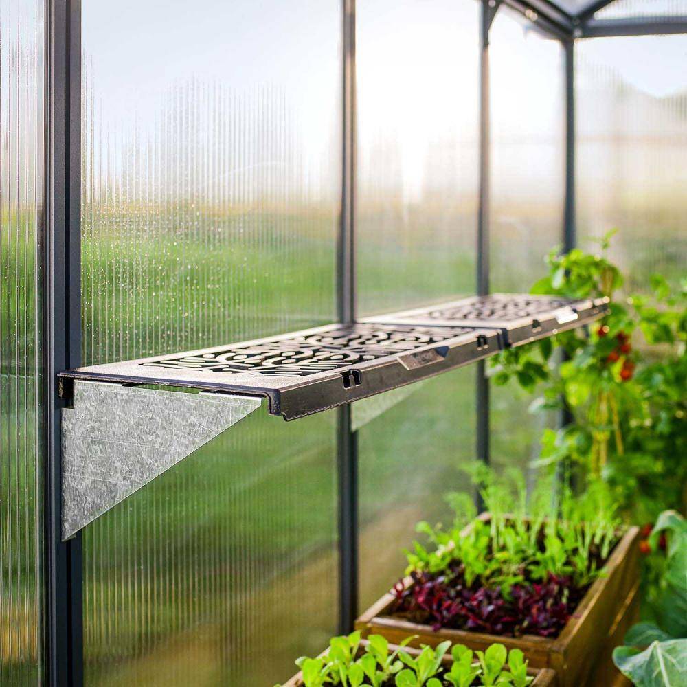 Canopia - Canopia Kit d'étagère pour serre de jardin-2 unités Gris - Image 2