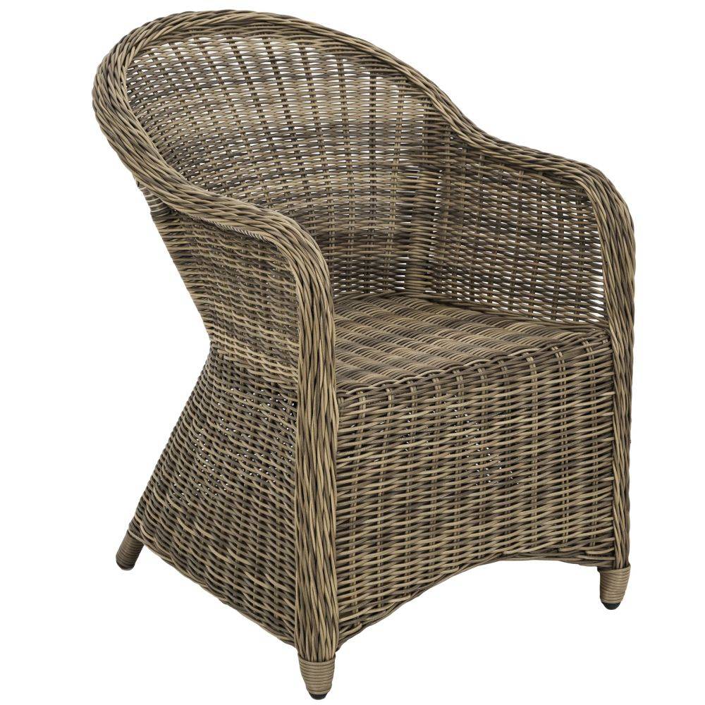 Helloshop26 - Fauteuil de jardin meuble luxe marron naturel - Imagen 2