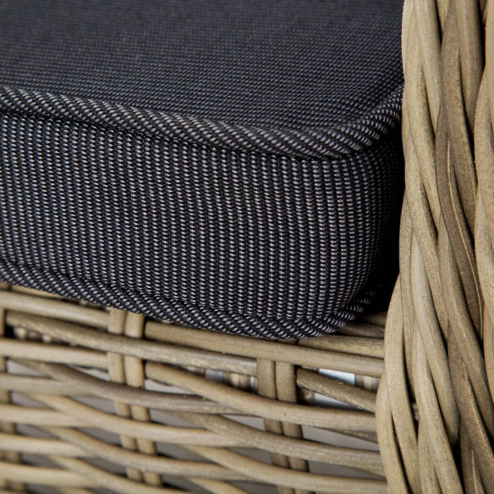 Helloshop26 - Fauteuil de jardin meuble luxe marron naturel - Imagen 4