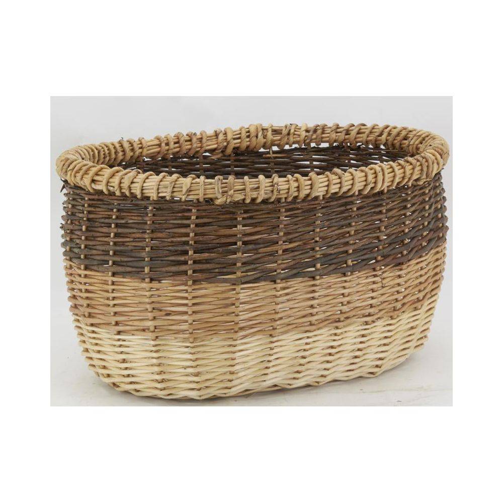 Aubry Gaspard - Corbeilles ovales en osier 3 tons (lot de 2) - Imagen 4