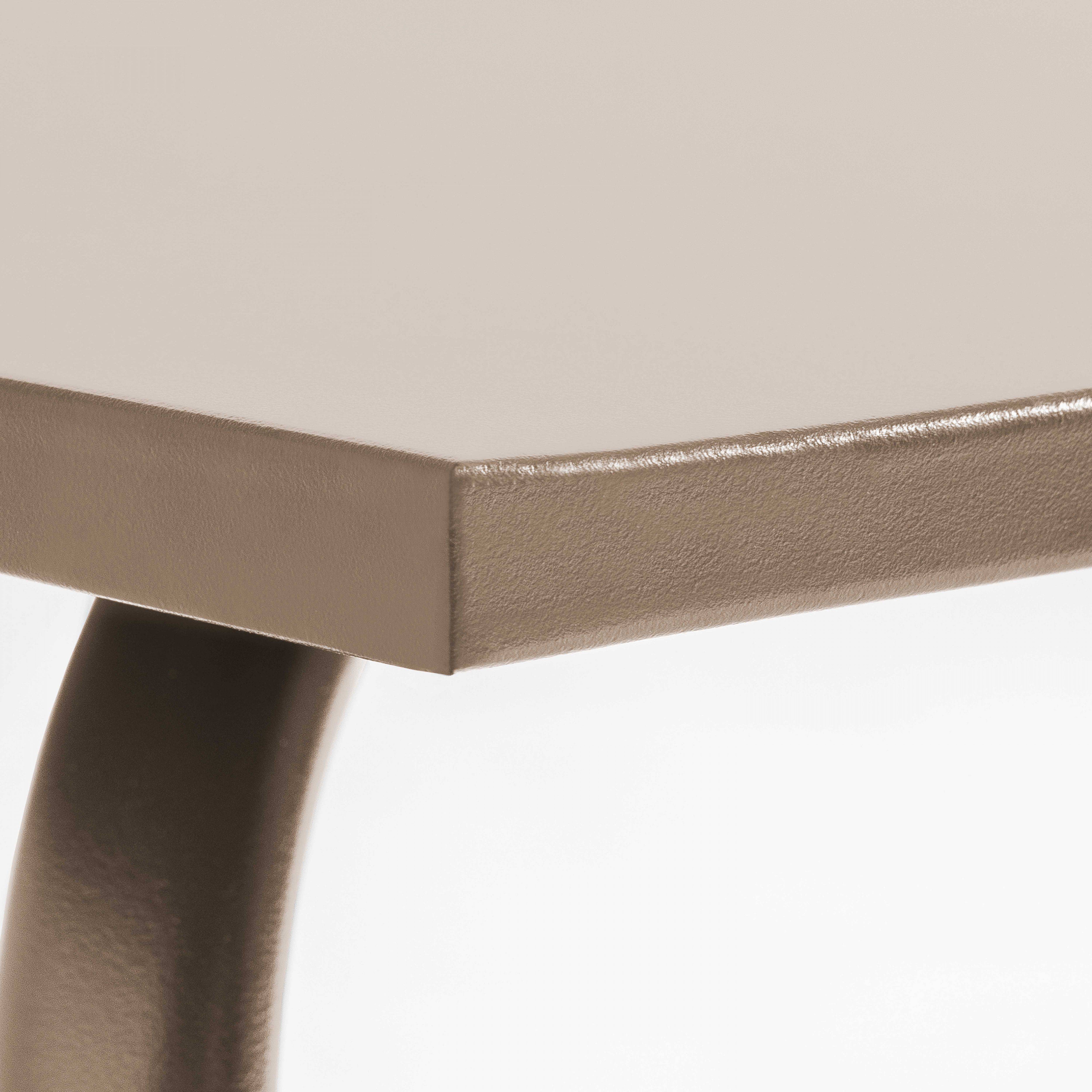 Oviala - Ensemble table de jardin et 8 chaises en métal taupe Palavas - Oviala - Imagen 4