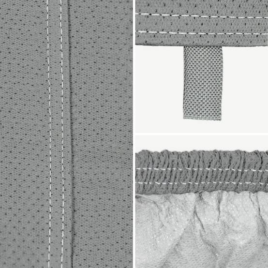 Ecd-Germany - Bâche Protection Voiture Combi Taille M 405x155x125 cm, Gris, Tissu non-tissé à 3 Couches 110g/m² - Image 2