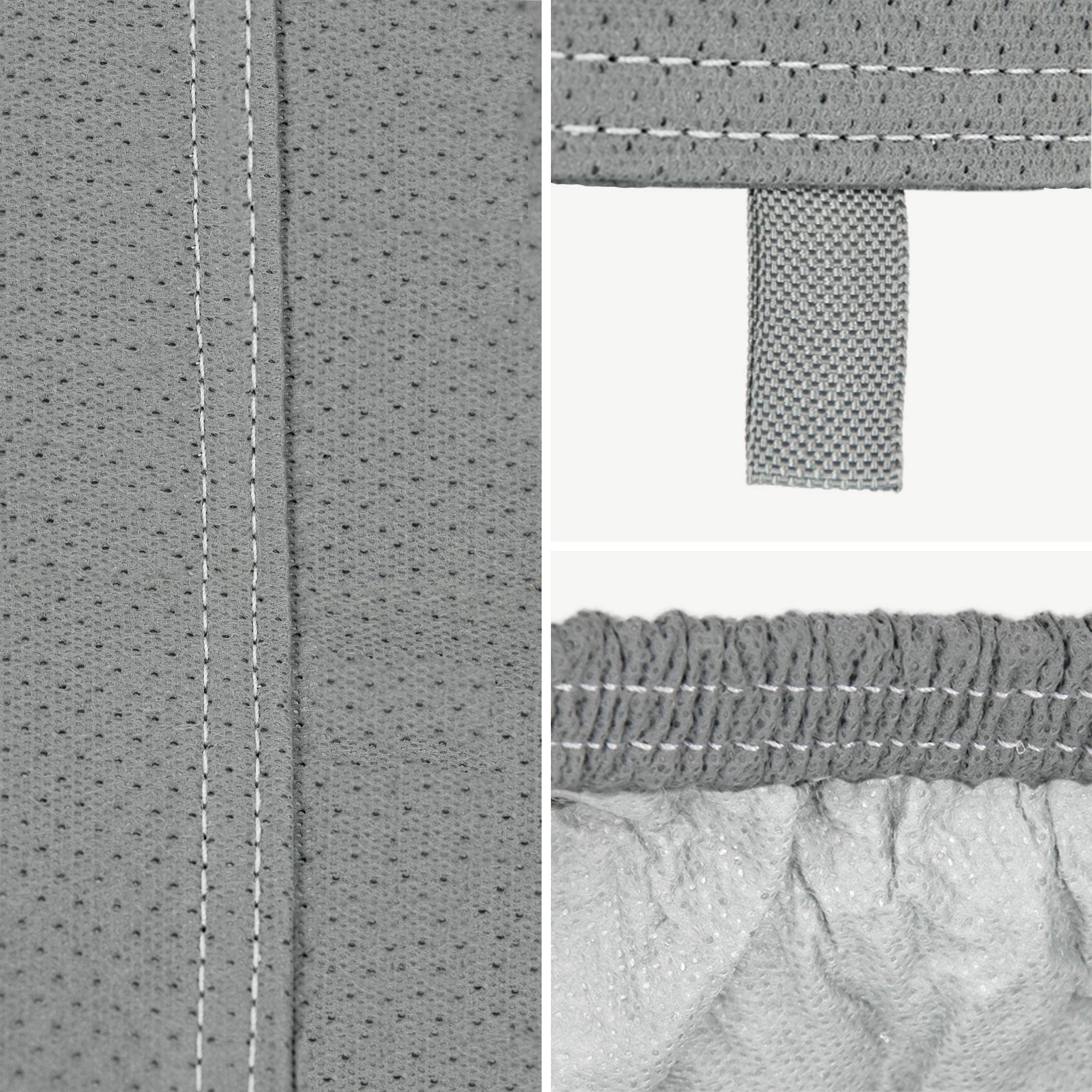 Ecd-Germany - Bâche Protection Voiture Combi Taille M 405x155x125 cm, Gris, Tissu non-tissé à 3 Couches 110g/m² - Image 2