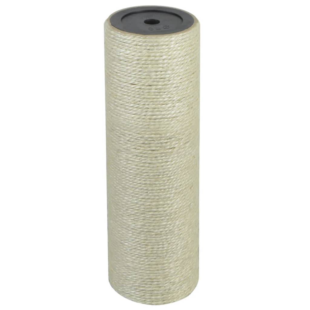 Griffoir pour chats sisal beige 8 x 8 x 25 cm - PANGIVO - Image 1
