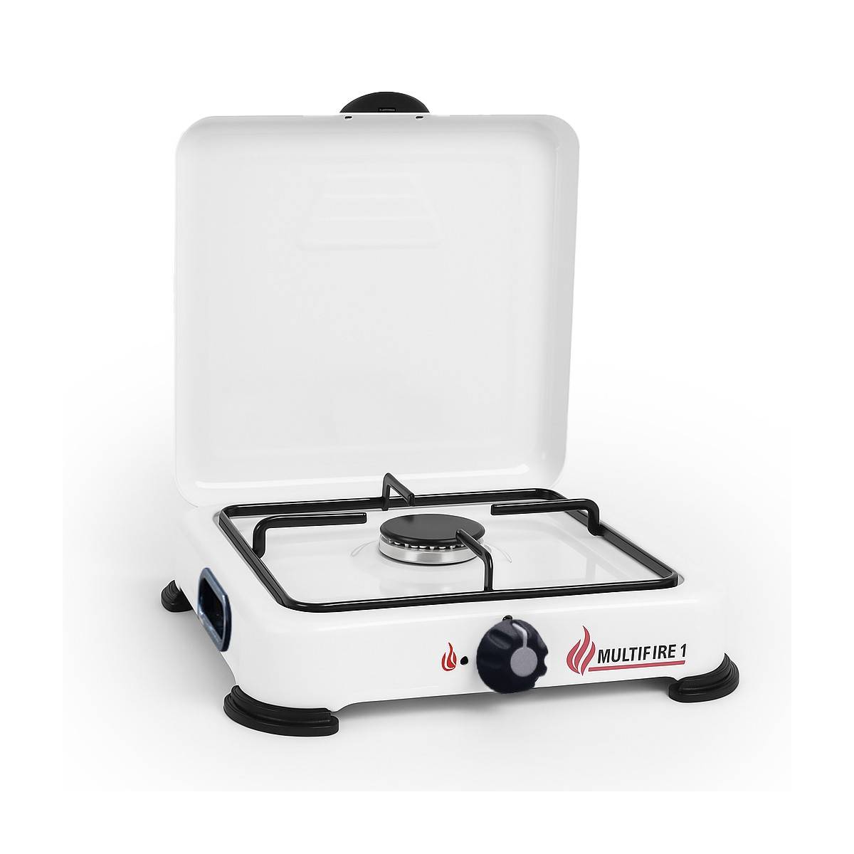 Réchaud à gaz portable 1 feu 1500W Blanc Brûleur fonte amovible Gaz butane/propane Cuisson d'appoint Exterieure Camping GOLD - Imagen 9
