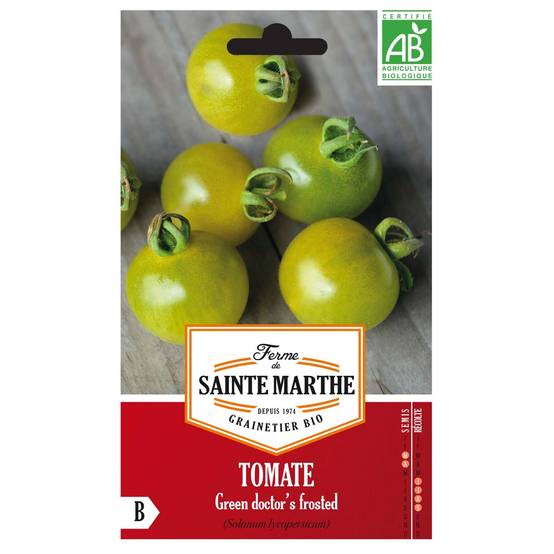 Tomate Green Doctor's Frosted Bio - Ferme de Sainte Marthe le sachet de 50 graines environ