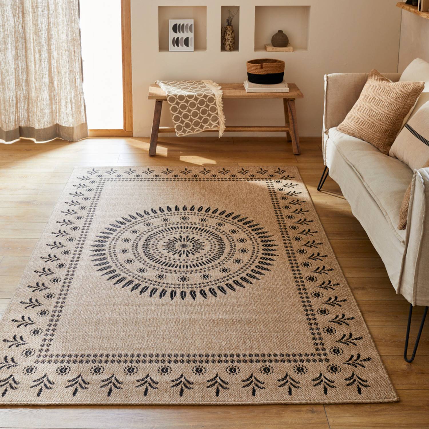 Autre - Tapis intérieur et extérieur naturel 160x230cm - Imagen 4